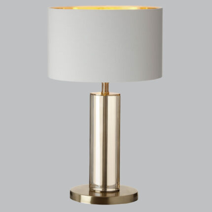 Antique Brass Oval Table Lamp